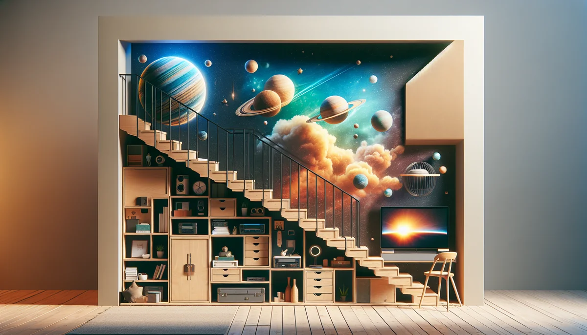 Comment fabriquer un rangement sous escalier en 2026 : guide complet - AI generated illustration