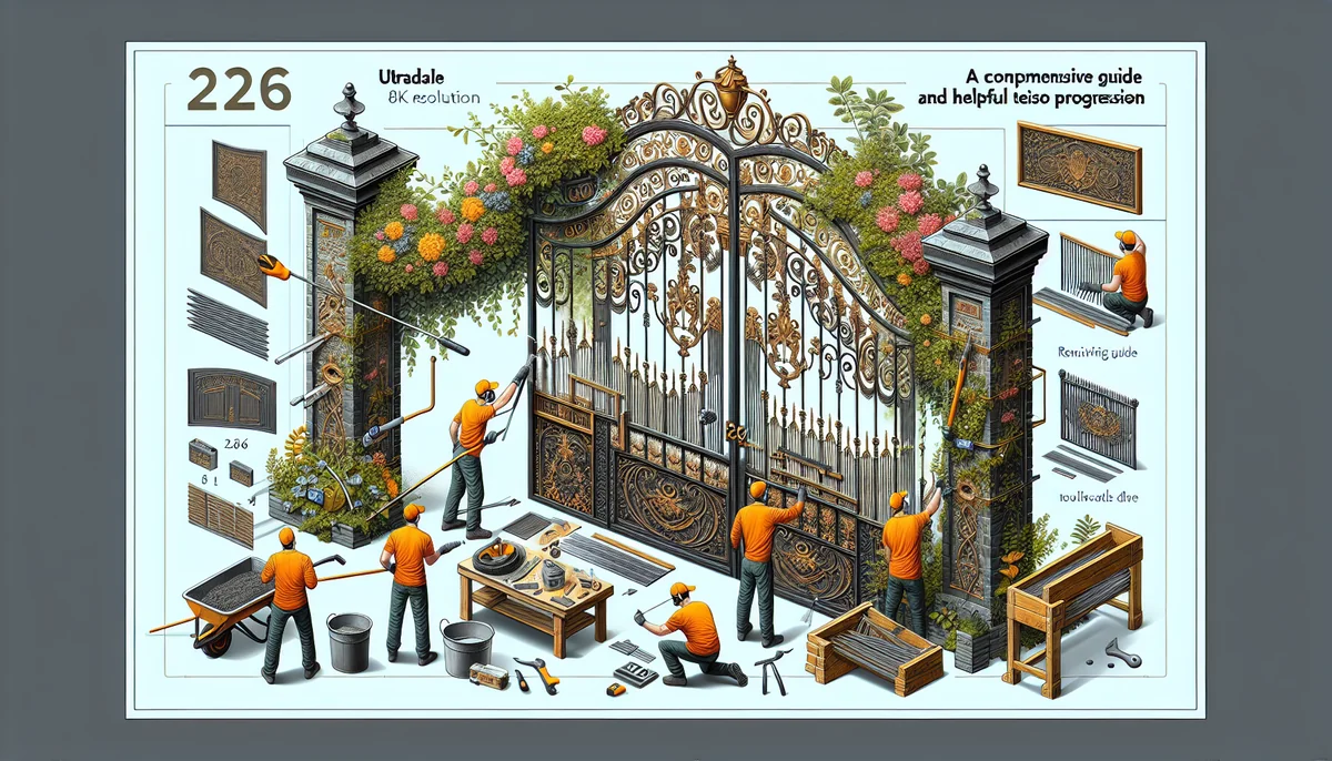 Rénover un portail en fer forgé : guide complet et astuces 2026 - AI generated illustration