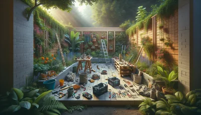 Comment construire un muret de jardin en 2026 : guide complet et facile - AI generated illustration